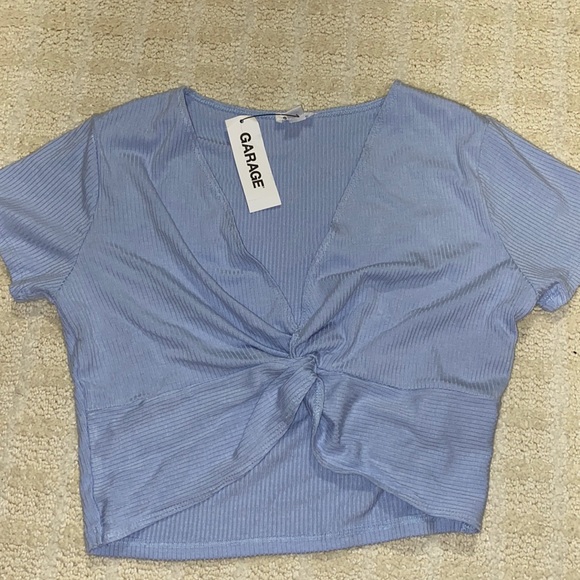 Garage ribbed front twist tee - Picture 2 of 4